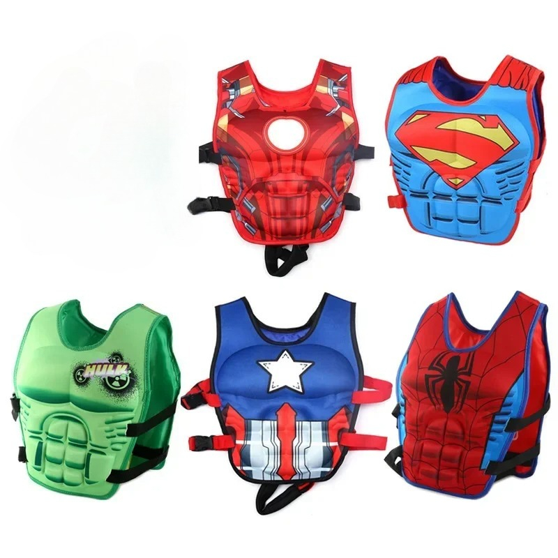 Kids Toys Boys - Marvel The Avengers Swimsuit Spiderman Kawaii