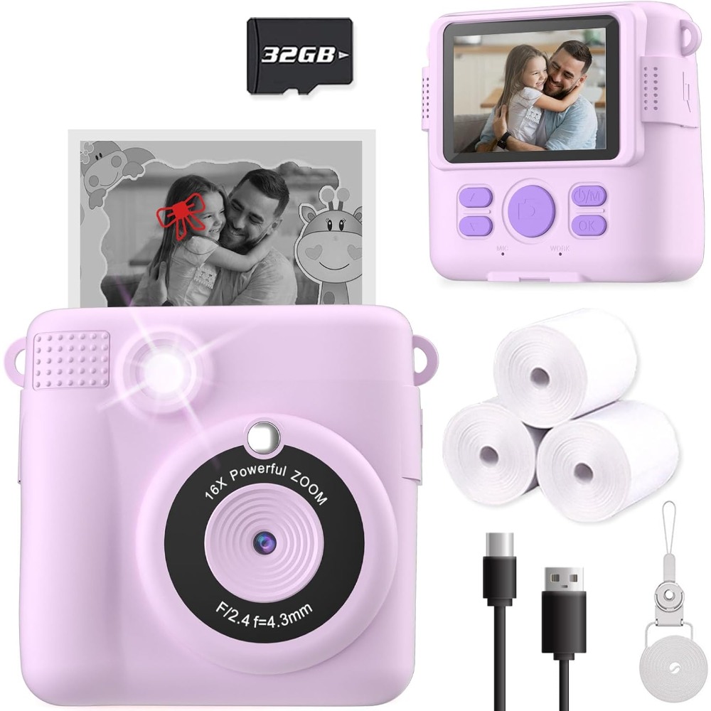Instant Print Camera for Kids, - đánh giá và giá Kids Toys Videos