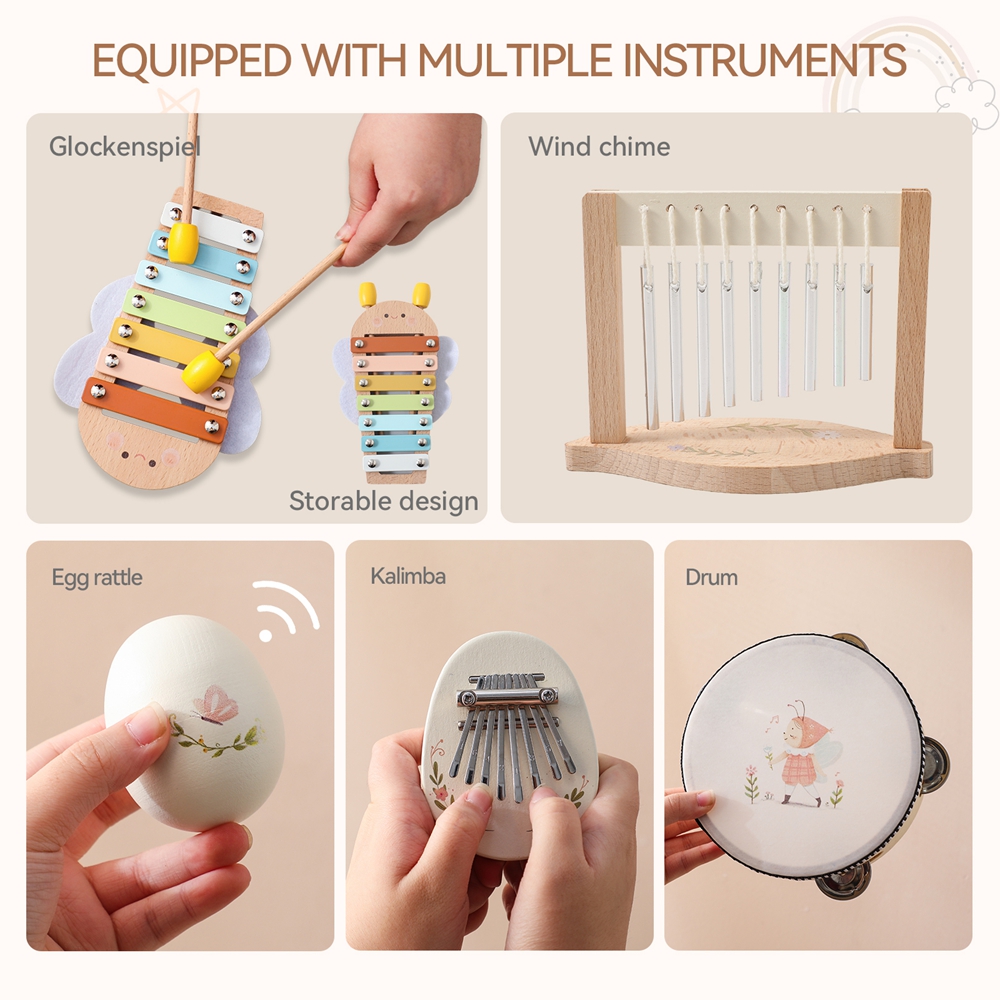 Music Toys Baby Wooden Montess - đánh giá và giá Kids Toys Xylophone