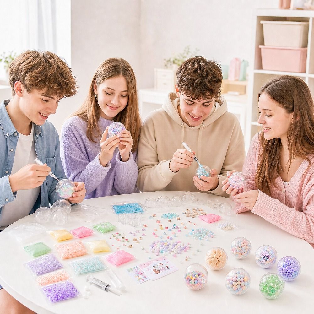 DIY 6cm Ball Skins DIY Stress  - đánh giá và giá Slime Making Kit