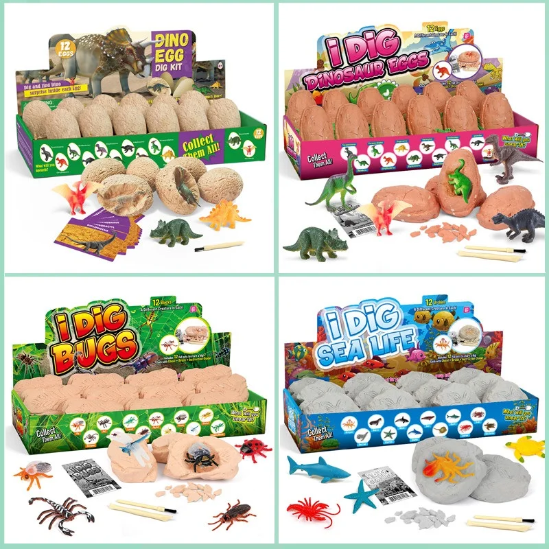 12PCS Archeological Dinosaur E - đánh giá và giá Kids Toys Videos