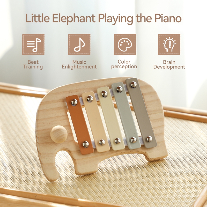 Montessori Wooden 5 Tones Mult - đánh giá và giá Kids Toys Xylophone
