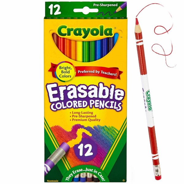 Crayola Erasable Colored Penci - đánh giá và giá Crayola Art Supply