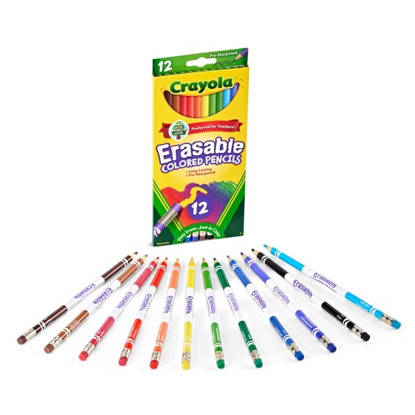 Crayola Erasable Colored Penci - đánh giá và giá Crayola Art Supply