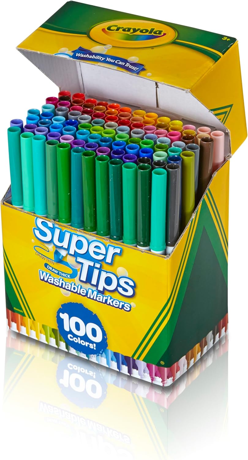 Crayola Super Tips Marker Set  - đánh giá và giá Crayola Art Supply