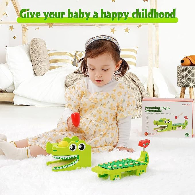 Montessori Wooden Crocodile Xy - đánh giá và giá Kids Toys Xylophone