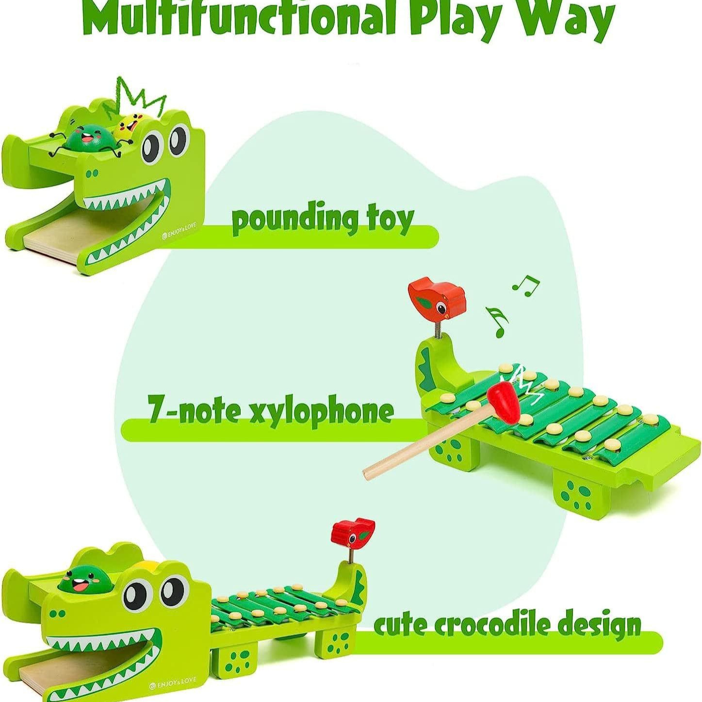 Montessori Wooden Crocodile Xy - đánh giá và giá Kids Toys Xylophone