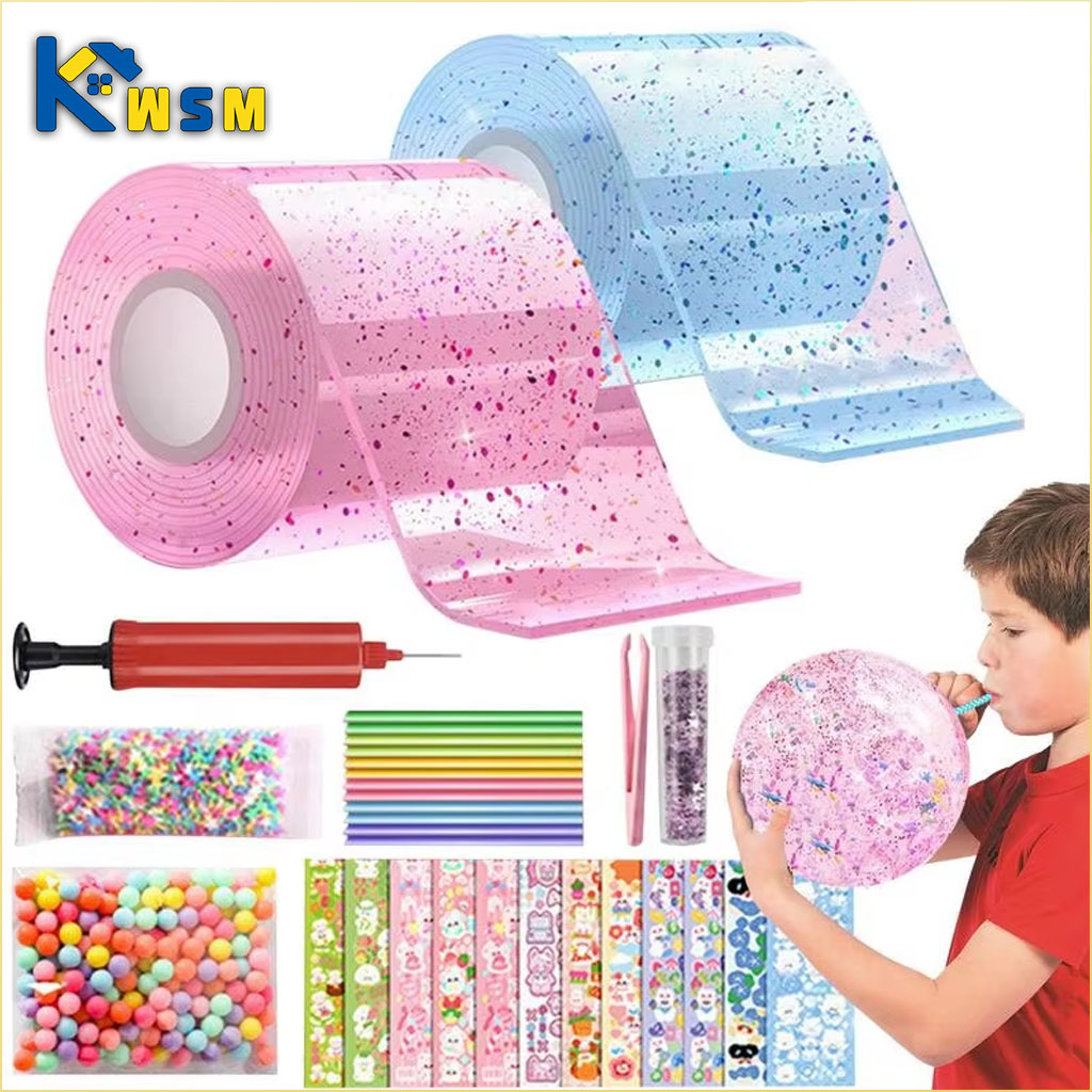 Glitter Nano Glue Set Bubble B - đánh giá và giá Slime Making Kit